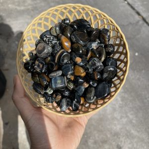 Blue Tiger Eye Tumbled - Đá Mắt Hổ Xanh dạng sỏi | Đá thanh tẩy, sưu tầm