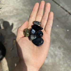 Blue Tiger Eye Tumbled - Đá Mắt Hổ Xanh dạng sỏi | Đá thanh tẩy, sưu tầm
