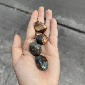 BloodStone Tumbled - BloodStone dạng sỏi | Đá thanh tẩy, sưu tầm