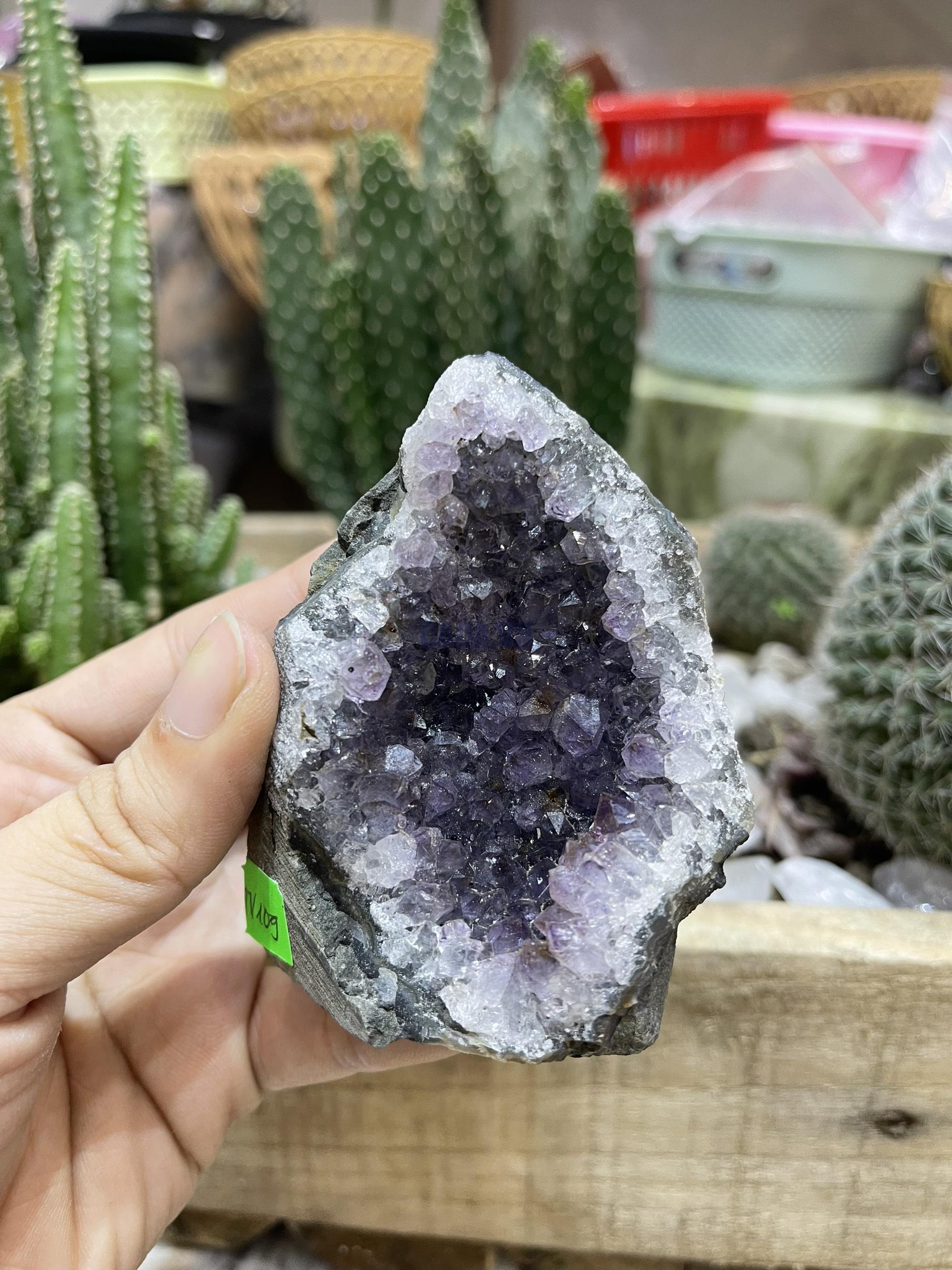 HỐC THẠCH ANH TÍM NHỎ - SMALL AMETHYST GEODE (TV109)