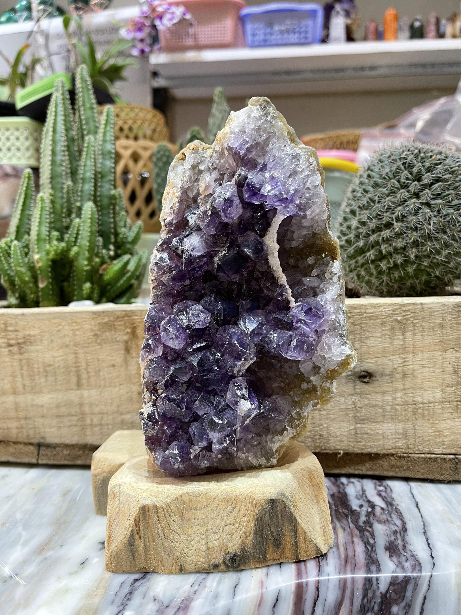 Thạch Anh Tím Uruguay - Uruguay Amethyst Cluster (TV143)