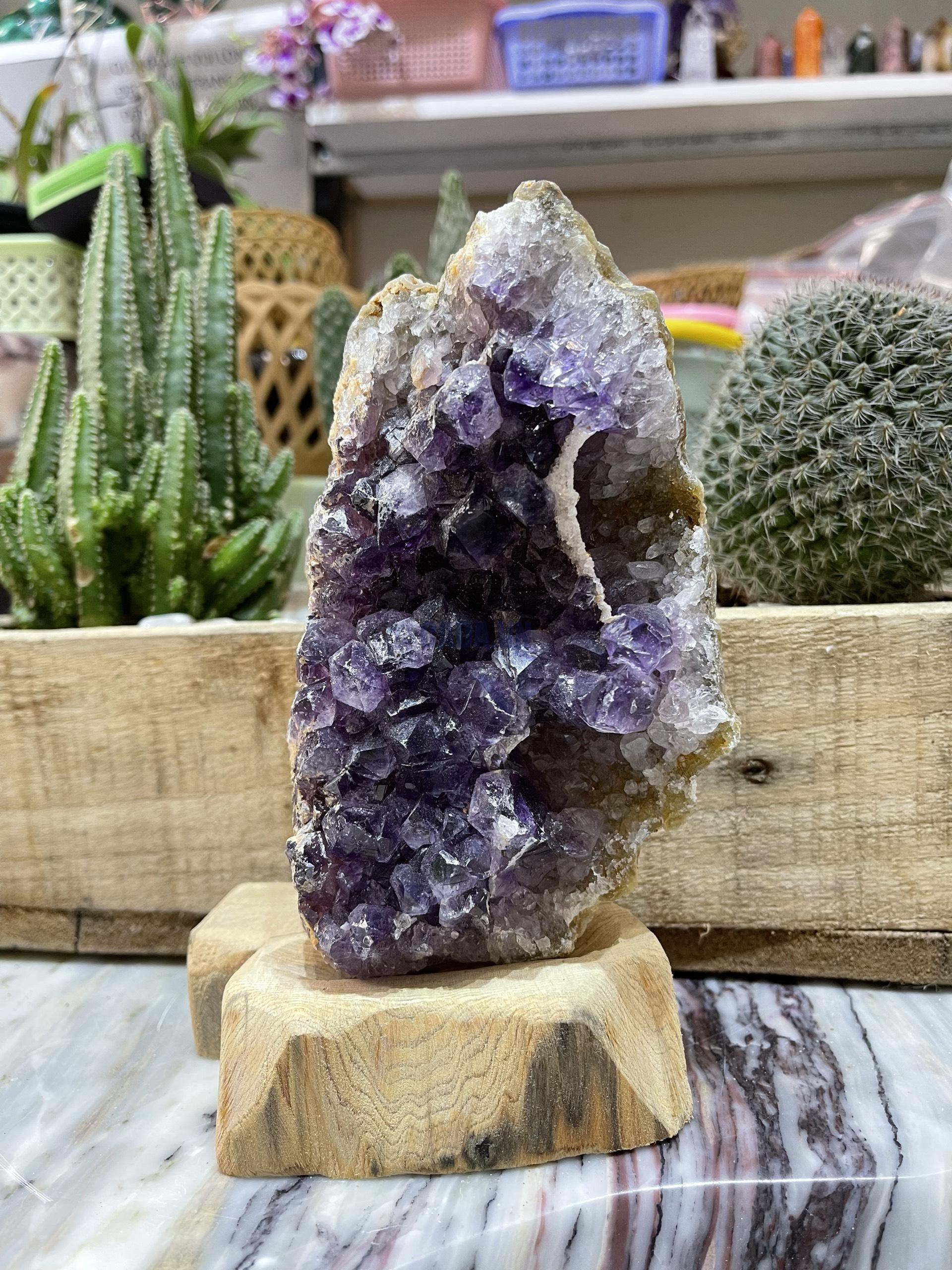 Thạch Anh Tím Uruguay - Uruguay Amethyst Cluster (TV143)