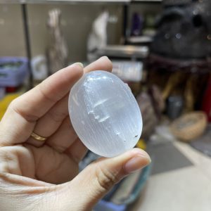 Selenite Palm - Đá Selenite dạng viên