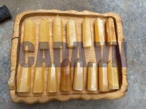 Orange Calcite Point - Trụ đá Calcite | Trụ đá thanh tẩy, tarot, sưu tầm