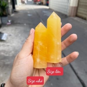 Orange Calcite Point - Trụ đá Calcite | Trụ đá thanh tẩy, tarot, sưu tầm