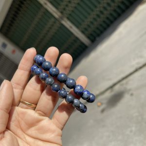 Vòng tay Lapis Lazuli - đá Thiên Thanh, Size 8-10mm, loại vòng đơn