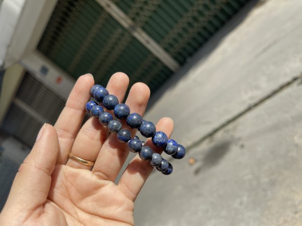 Vòng tay Lapis Lazuli - đá Thiên Thanh, Size 8-10mm, loại vòng đơn