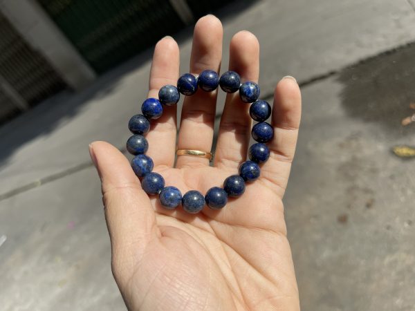 Vòng tay Lapis Lazuli - đá Thiên Thanh, Size 8-10mm, loại vòng đơn