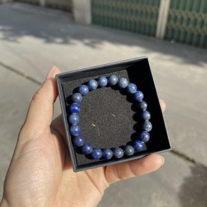 Vòng tay Lapis Lazuli - đá Thiên Thanh, Size 8-10mm, loại vòng đơn