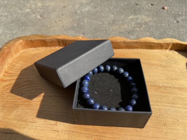 Vòng tay Lapis Lazuli - đá Thiên Thanh, Size 8-10mm, loại vòng đơn
