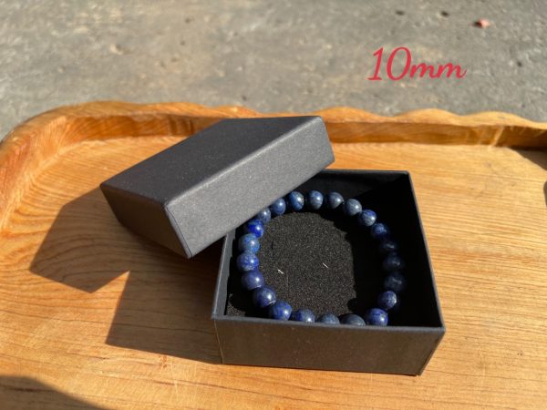 Vòng tay Lapis Lazuli - đá Thiên Thanh, Size 8-10mm, loại vòng đơn