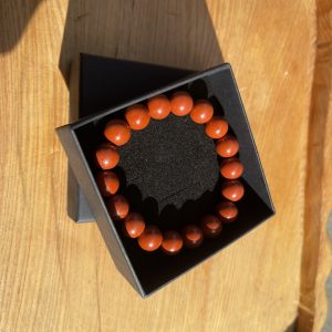 Vòng tay Red Jasper - Ngọc Bích đỏ, Size 8-10mm, loại vòng đơn