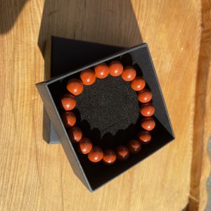 Vòng tay Red Jasper - Ngọc Bích đỏ, Size 8-10mm, loại vòng đơn