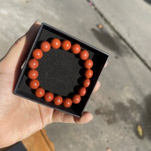 Vòng tay Red Jasper - Ngọc Bích đỏ, Size 8-10mm, loại vòng đơn