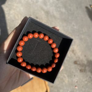Vòng tay Red Jasper - Ngọc Bích đỏ, Size 8-10mm, loại vòng đơn