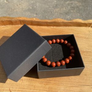Vòng tay Red Jasper - Ngọc Bích đỏ, Size 8-10mm, loại vòng đơn
