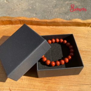 Vòng tay Red Jasper - Ngọc Bích đỏ, Size 8-10mm, loại vòng đơn