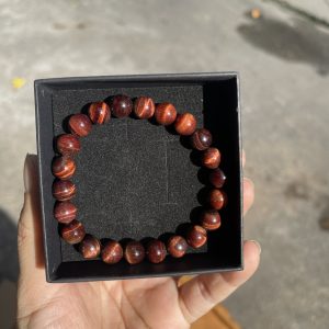 Vòng tay đá Mắt Hổ đỏ – Red Tiger Eye, Size 8-10mm, loại vòng đơn