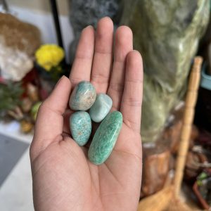 Amazonite Tumbled - Đá thiên hà dạng sỏi