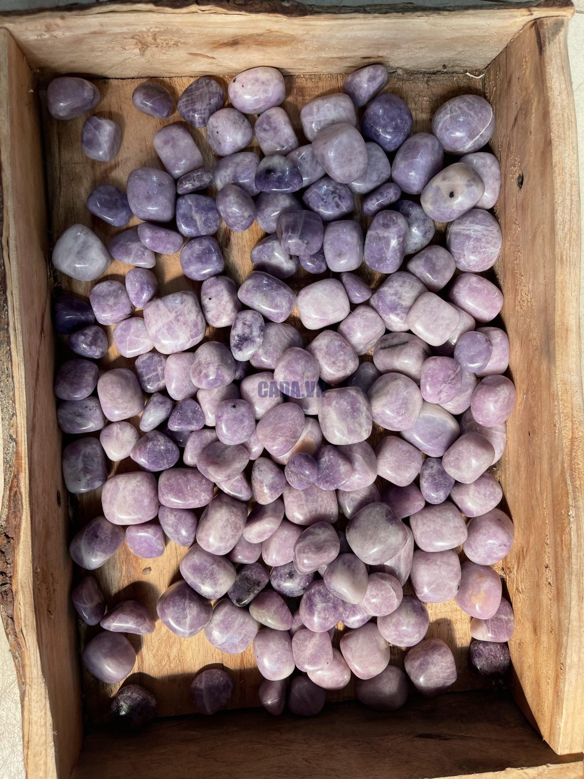 Lepidolite Tumbled - Đá Lepidolite dạng sỏi