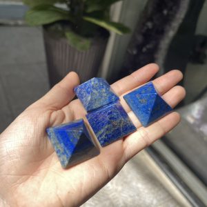 Kim tự tháp Lapis mini - Lapis Pyramid (đá Thiên Thanh) - size 3 cm