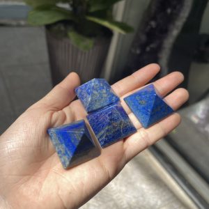 Kim tự tháp Lapis mini - Lapis Pyramid (đá Thiên Thanh) - size 3 cm