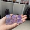 Kim tự tháp Fluorite tím mini - Purple Fluorite Pyramid - size 3 cm