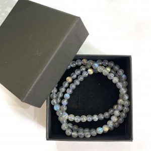 Vòng tay đá Xà Cừ - Labradorite - size 6mm, 3 Vòng quấn | Vòng tay phong thủy