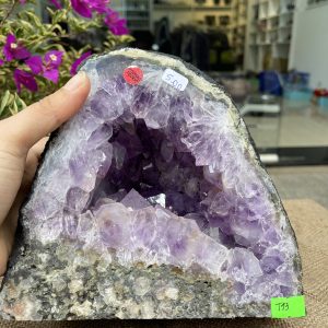 Hốc Thạch Anh Tím - Amethyst Geode (T93), KT: 16x18CM, KL: 5KG