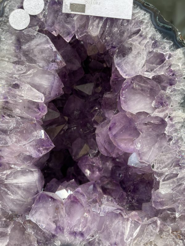 Hốc Thạch Anh Tím - Amethyst Geode (T97), KT: 20x17.5CM, KL: 5.1KG