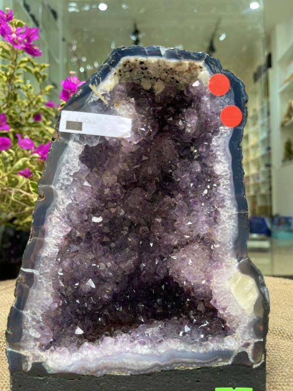 Hốc Thạch Anh Tím - Amethyst Geode (T101), KT: 21x15CM, KL: 4KG