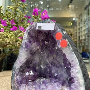 Hốc Thạch Anh Tím - Amethyst Geode (T102), KT: 17.5x17.5CM, KL: 3.5KG