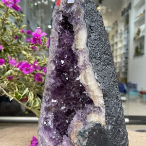 Hốc Thạch Anh Tím - Amethyst Geode (T108), KT: 31.5x16CM, KL: 6.42KG