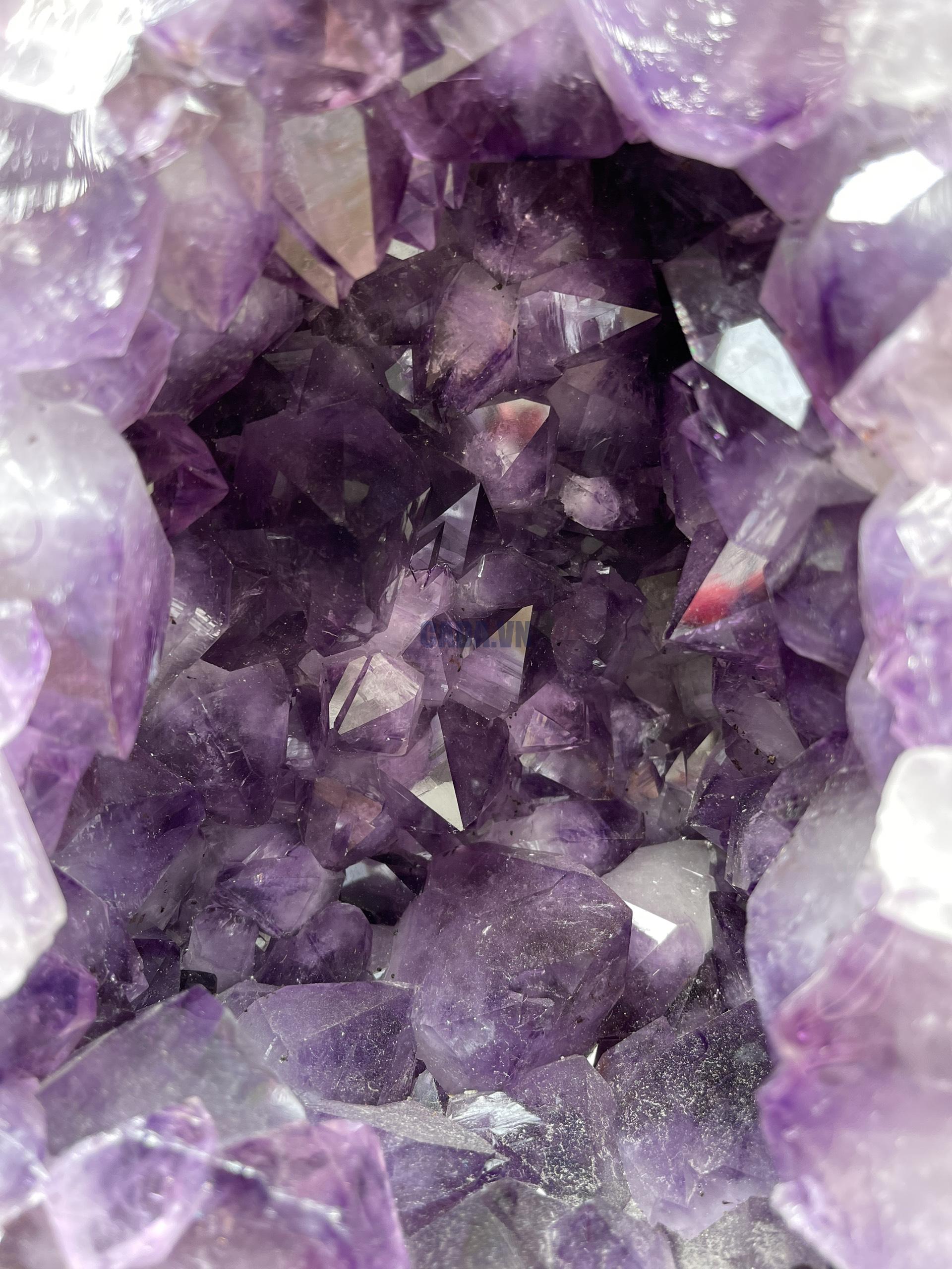 Hốc Thạch Anh Tím - Amethyst Geode (T111), KT: 29.5x21CM, KL: 15.45KG