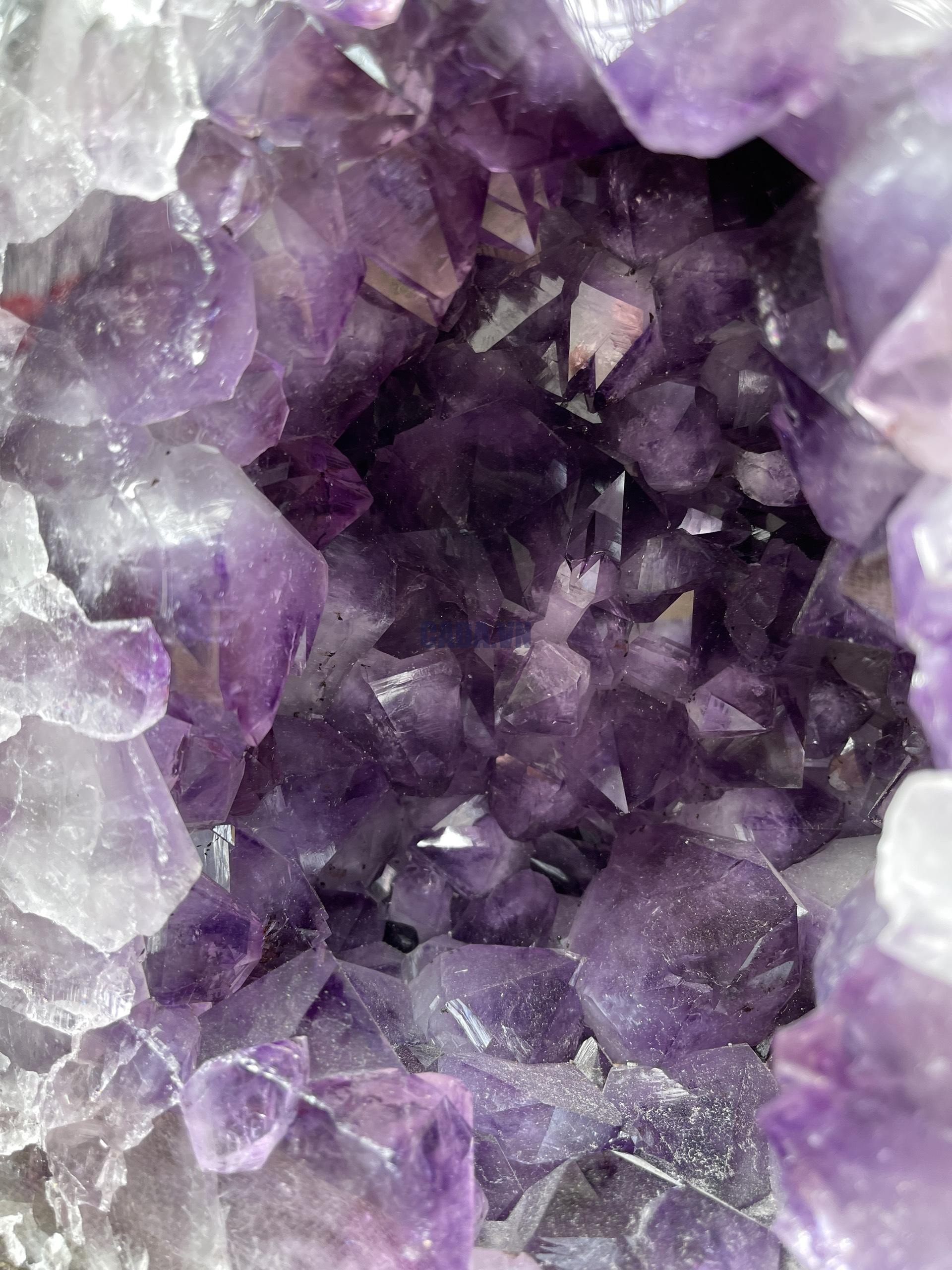 Hốc Thạch Anh Tím - Amethyst Geode (T111), KT: 29.5x21CM, KL: 15.45KG