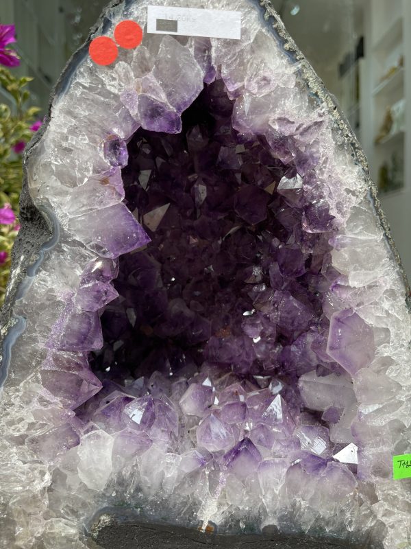 Hốc Thạch Anh Tím - Amethyst Geode (T112), KT: 29x21CM, KL: 14.2KG