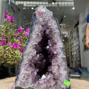 Hốc Thạch Anh Tím - Amethyst Geode (T113), KT: 32x18.5CM, KL: 8KG