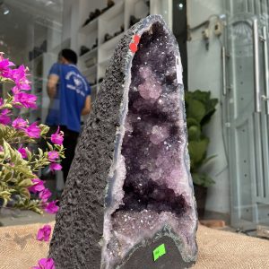 Hốc Thạch Anh Tím - Amethyst Geode (T114), KT: 34x18CM, KL: 9.5KG