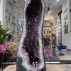 Hốc Thạch Anh Tím - Amethyst Geode (T118), KT: 64x22CM, KL: 24.9KG