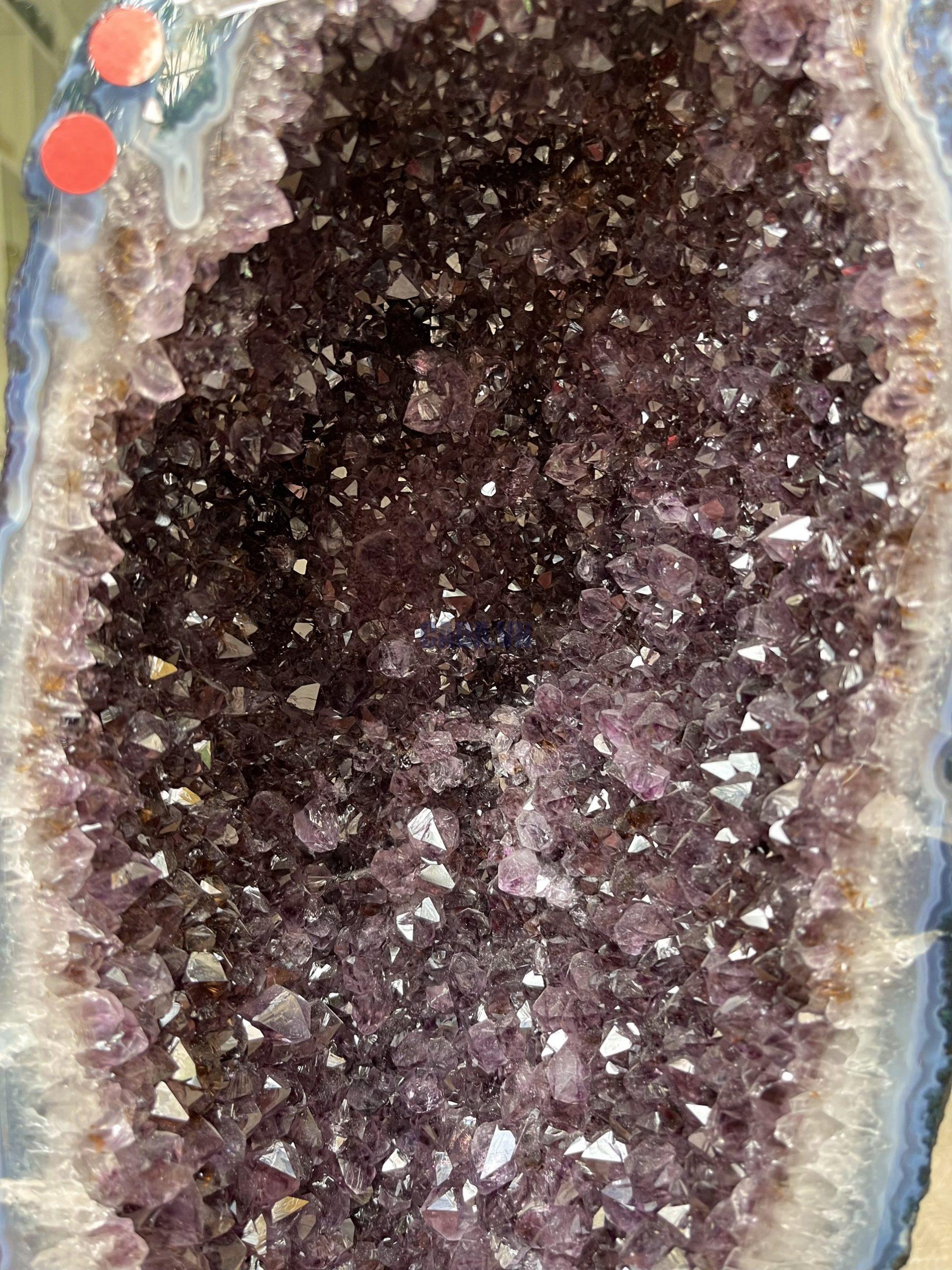 Hốc Thạch Anh Tím - Amethyst Geode (T118), KT: 64x22CM, KL: 24.9KG