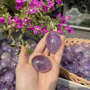 Palm Amethyst - Thạch Anh Tím dạng viên