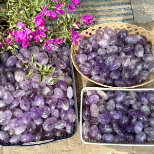 Palm Amethyst - Thạch Anh Tím dạng viên