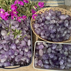 Palm Amethyst - Thạch Anh Tím dạng viên