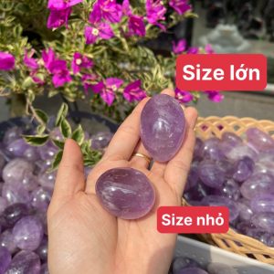 Palm Amethyst - Thạch Anh Tím dạng viên