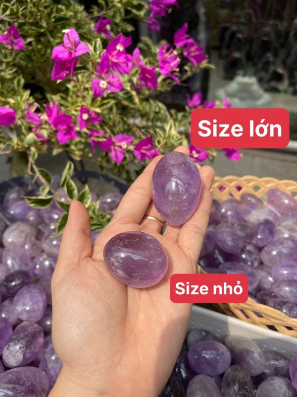 Palm Amethyst - Thạch Anh Tím dạng viên