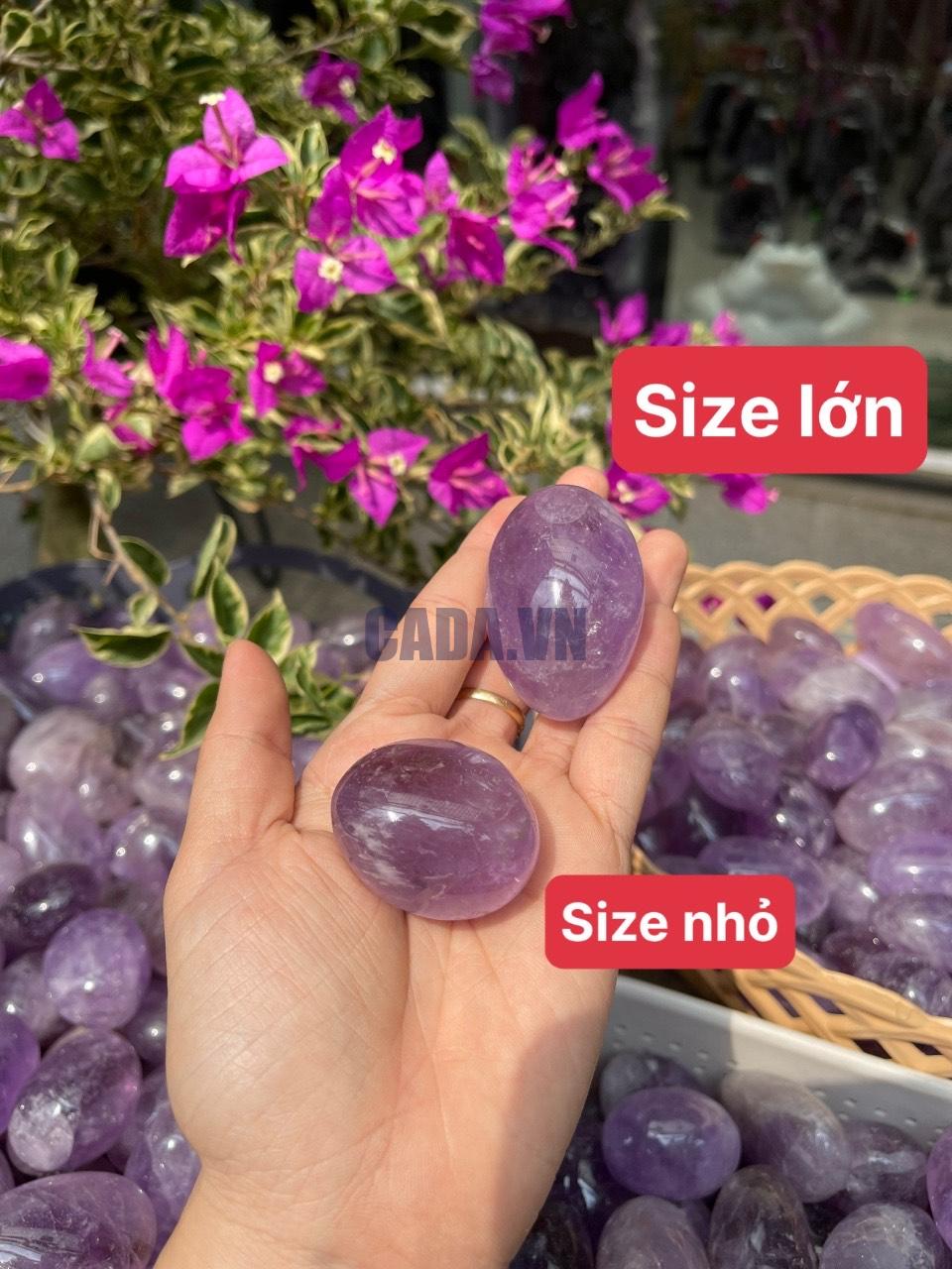 Palm Amethyst - Thạch Anh Tím dạng viên