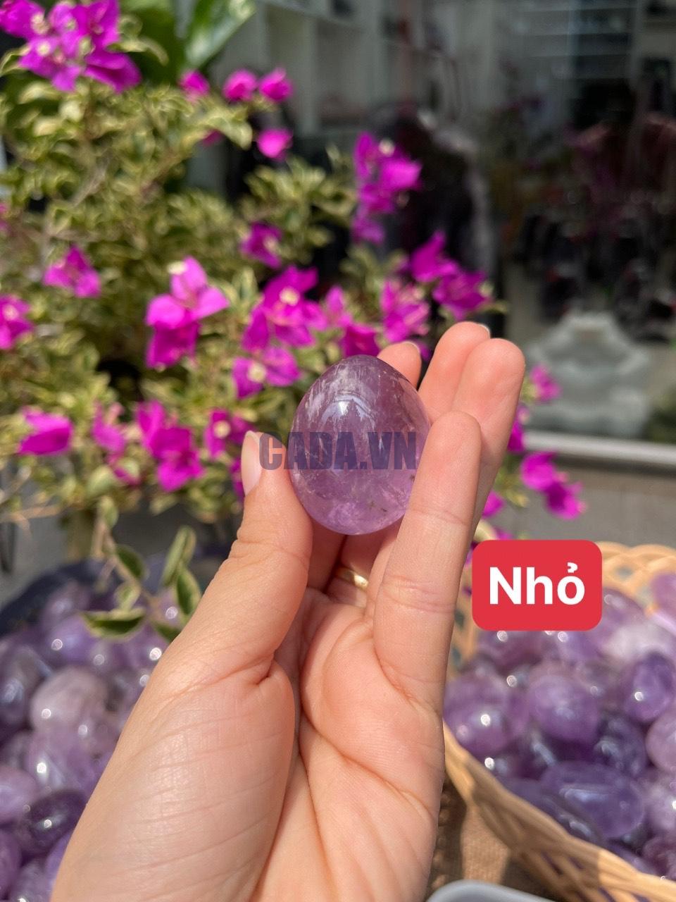 Palm Amethyst - Thạch Anh Tím dạng viên