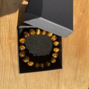 Vòng tay phong thủy đá Mắt Hổ Vàng - Golden Tiger Eye - size 8-10mm - Vòng Đơn