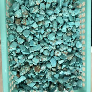 Đá vụn Lam Ngọc - Turquoise Gravel (100Gram) | Đá vụn Phong thủy