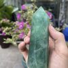 Trụ Fluorite Xanh - Green Fluorite Point, KT: 13X4.5CM, KL: 0.384KG (TF132)